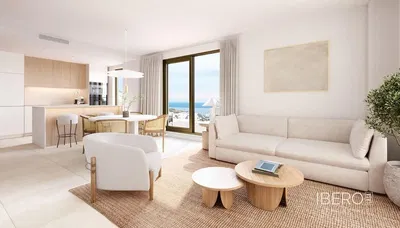 Living room; wood floor, natural light, modern style, high ceiling