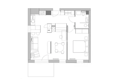 Woonkamer; houten vloer, natuurlijk licht, moderne stijl, hoge plafonds