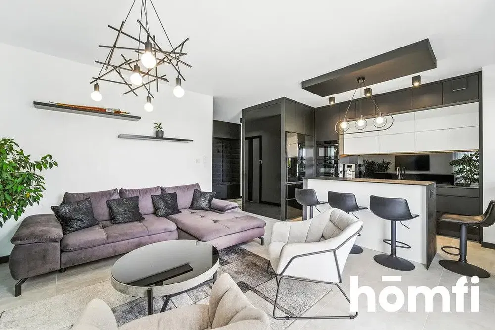 Salon; parquet, lumière naturelle, style moderne, hauteur sous plafond