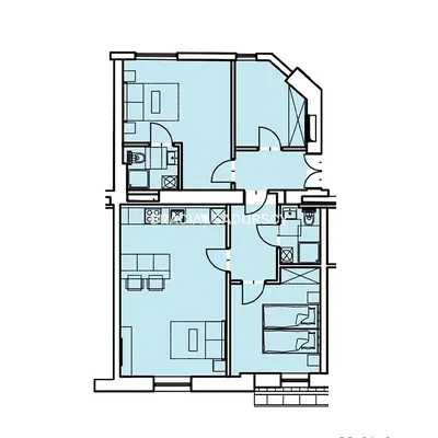 Keuken; keukenapparatuur, houten vloer, natuurlijk licht, moderne stijl, gerenoveerd