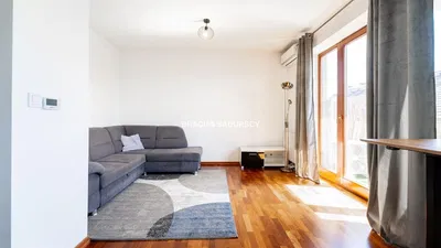 Living room; wood floor, natural light, modern style, high ceiling