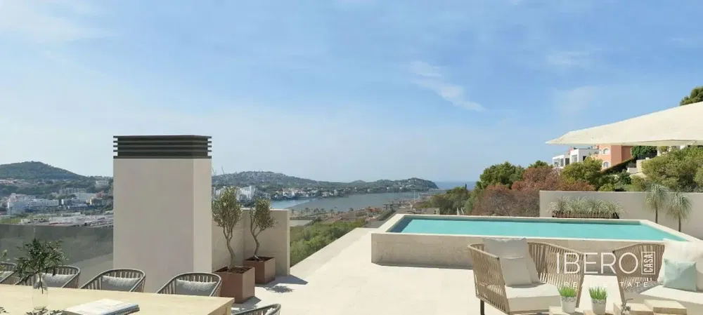 Wohnzimmer; holzboden, tageslicht, moderner stil, hohe decken