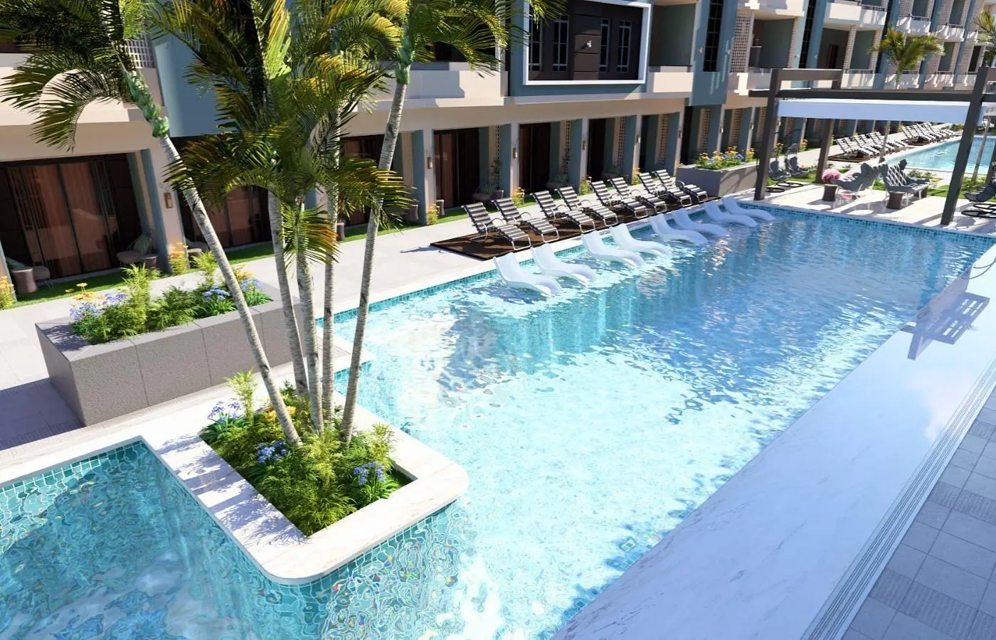 Kitchen; kitchen appliances, wood floor, natural light, modern style