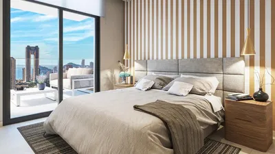 Woonkamer; houten vloer, natuurlijk licht, moderne stijl, hoge plafonds