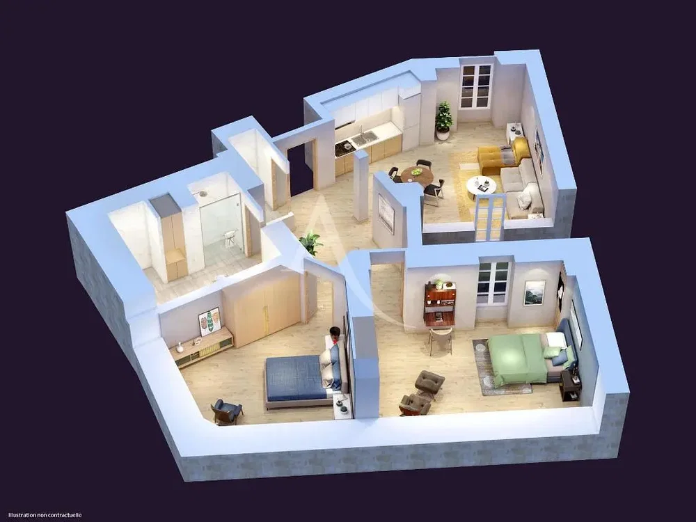 Mutfak; mutfak aletleri, ahşap zemin, doğal ışık, modern stil, tadilatlı