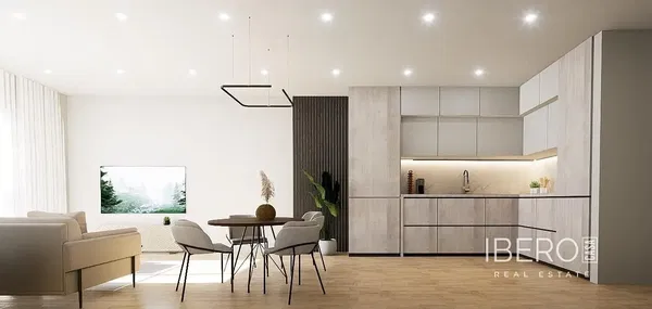 Dnevni boravak; drveni pod, prirodna svjetlost, moderan stil, visoki stropovi