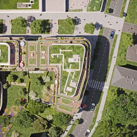 Дневна соба; дрвени под, природно светло, модерни стил, високи плафони