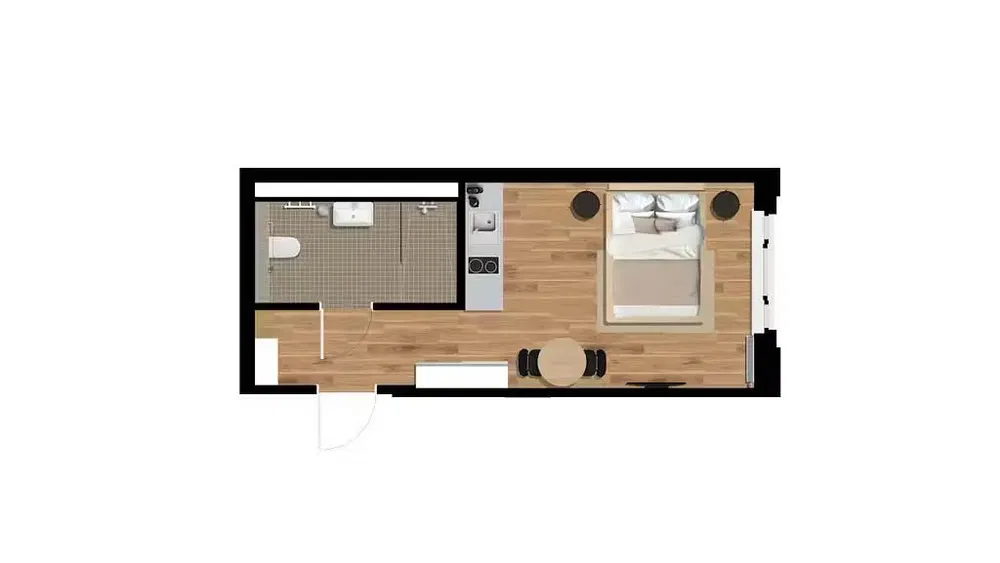 Σαλόνι; ξύλινο πάτωμα, φυσικό φως, μοντέρνο στυλ, ψηλά ταβάνια