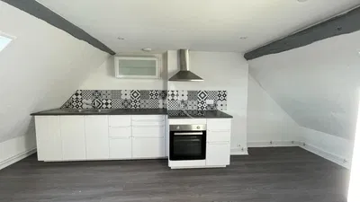 Kuhinja; kuhinjski aparati, pločice, prirodno svjetlo, moderni stil, renoviran