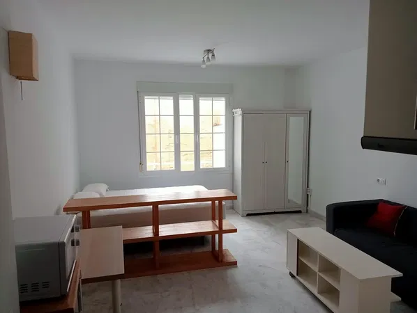 Salon; parquet, lumière naturelle, style moderne, hauteur sous plafond