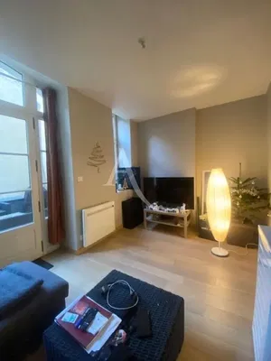 Kitchen; kitchen appliances, wood floor, natural light, modern style, renovated