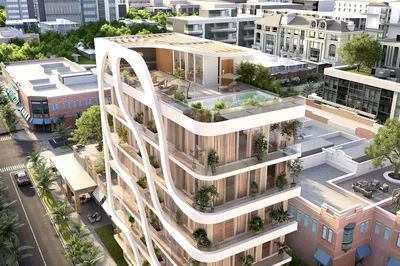 Salon; parquet, lumière naturelle, style moderne, hauteur sous plafond