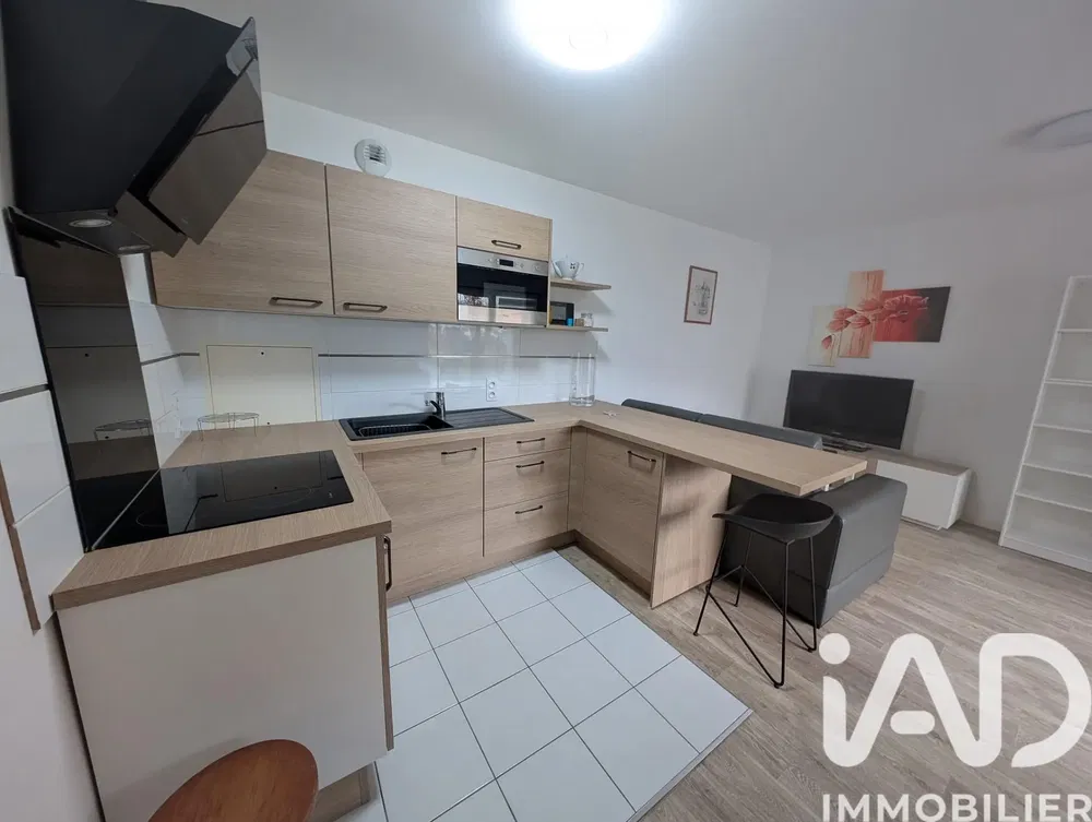 Keuken; keukenapparatuur, houten vloer, natuurlijk licht, moderne stijl, gerenoveerd