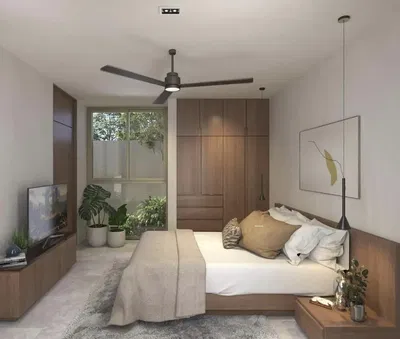 Salon; parquet, lumière naturelle, style moderne, hauteur sous plafond