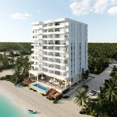 Living room; wood floor, natural light, modern style, high ceiling