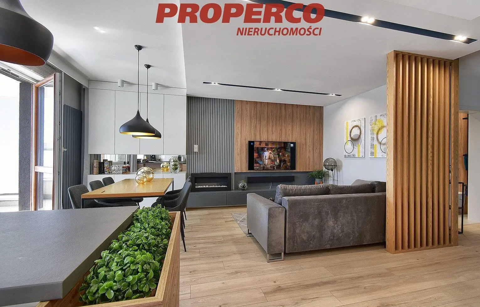 Wohnzimmer; holzboden, tageslicht, moderner stil, hohe decken