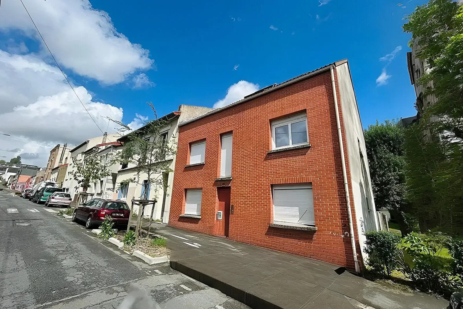 Kitchen; kitchen appliances, wood floor, natural light, modern style, renovated