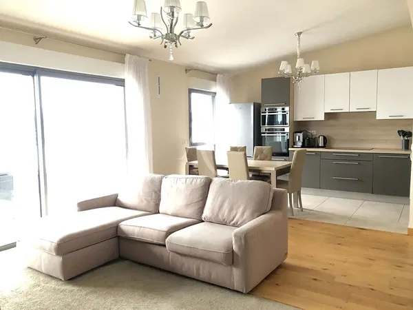 Wohnzimmer; holzboden, tageslicht, moderner stil, hohe decken