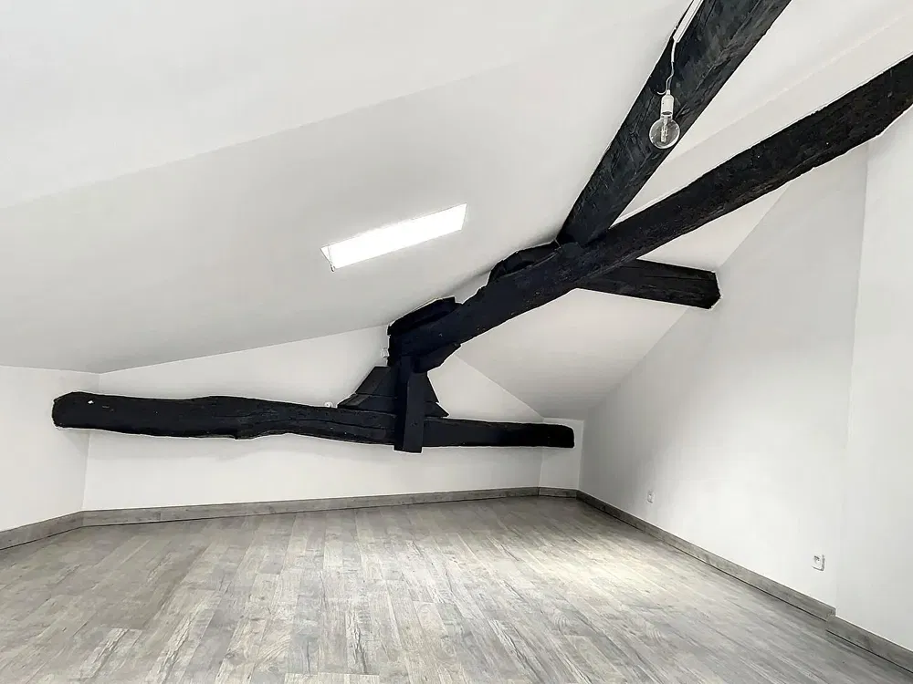 Salon; parquet, lumière naturelle, style moderne, hauteur sous plafond