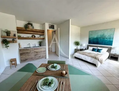Living room; wood floor, natural light, modern style, high ceiling