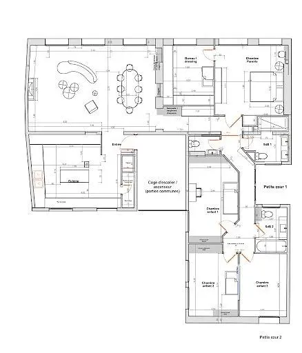 Küche; küchengeräte, holzboden, tageslicht, moderner stil, renoviert