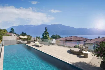 Woonkamer; houten vloer, natuurlijk licht, moderne stijl, hoge plafonds