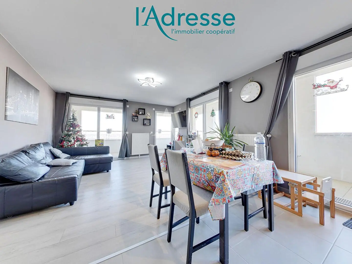 Kitchen; kitchen appliances, wood floor, natural light, modern style, renovated