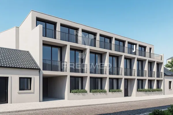 Keuken; keukenapparatuur, houten vloer, natuurlijk licht, moderne stijl, gerenoveerd