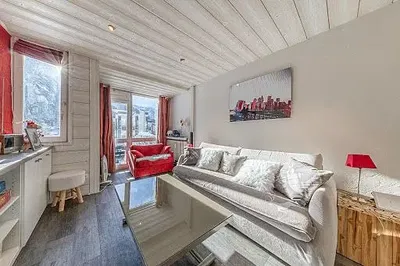 Kitchen; kitchen appliances, wood floor, natural light, modern style, renovated