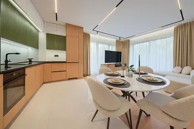 Küche; küchengeräte, holzboden, tageslicht, moderner stil, renoviert