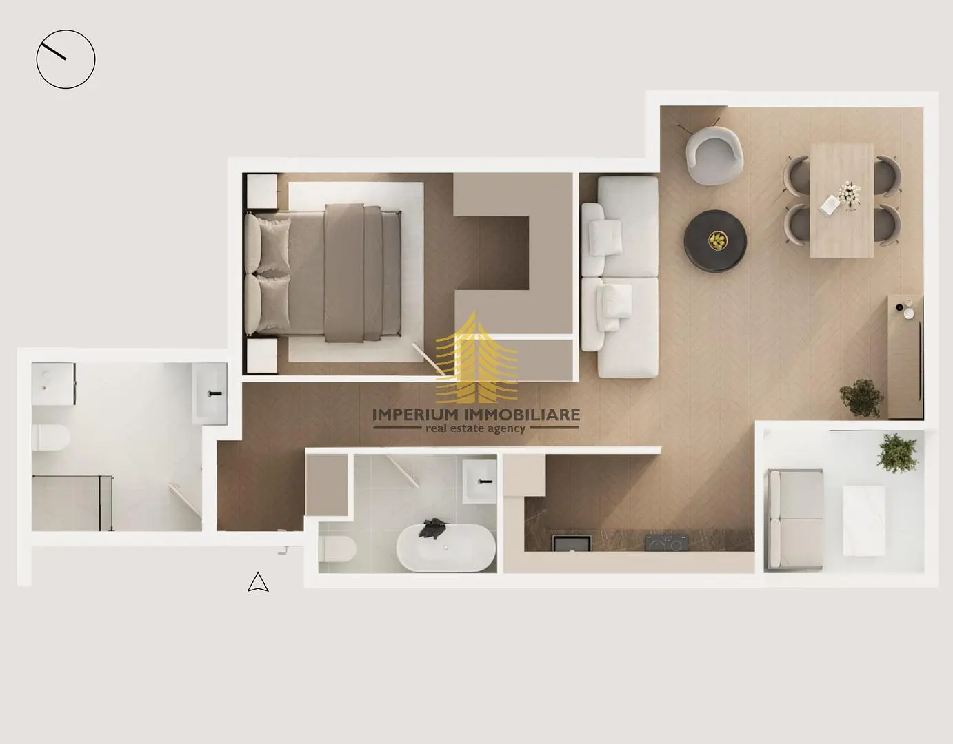 Wohnzimmer; holzboden, tageslicht, moderner stil, hohe decken