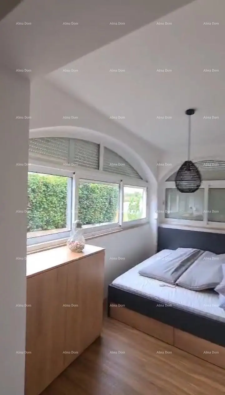 Living room; wood floor, natural light, modern style, high ceiling