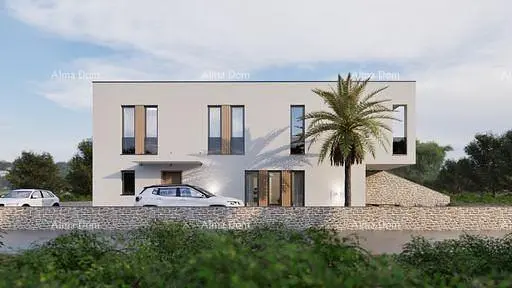 Woonkamer; houten vloer, natuurlijk licht, moderne stijl, hoge plafonds