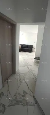 Living room; wood floor, natural light, modern style, high ceiling