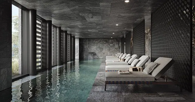 غرفة معيشة; أرضية خشبية, ضوء طبيعي, أسلوب عصري