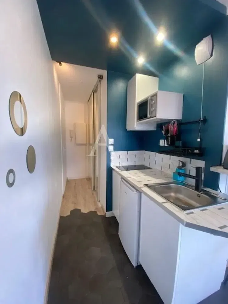 Kuchyně; kuchyňské spotřebiče, dřevěná podlaha, přirozené světlo, moderní styl