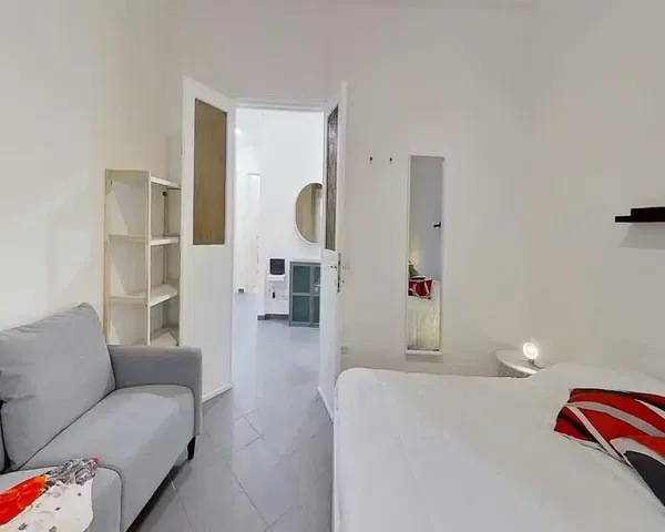 Kitchen; kitchen appliances, wood floor, natural light, modern style