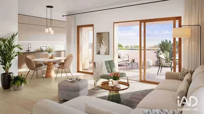 Кухиња; кухињски апарати, дрвени под, природно светло, модерни стил