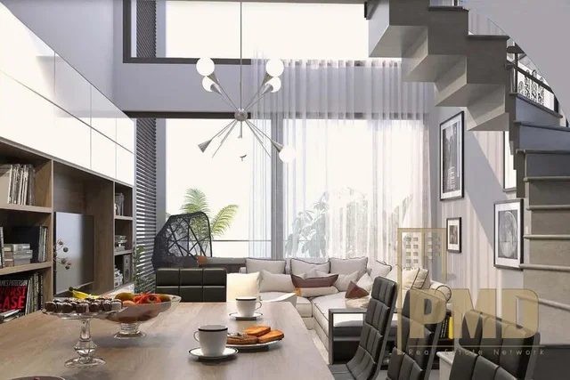 Cozinha; eletrodomésticos, chão de madeira, luz natural, estilo moderno