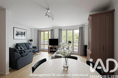 Keuken; keukenapparatuur, houten vloer, natuurlijk licht, moderne stijl