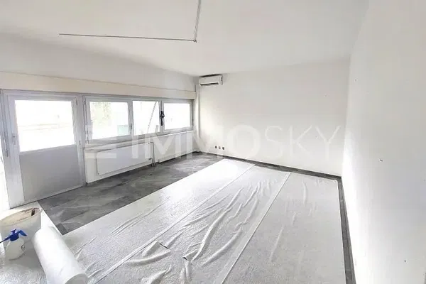 Kitchen; kitchen appliances, wood floor, natural light, modern style