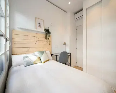 Keuken; keukenapparatuur, houten vloer, natuurlijk licht, moderne stijl