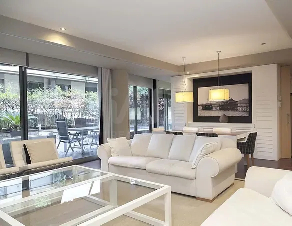 Kitchen; kitchen appliances, wood floor, natural light, modern style