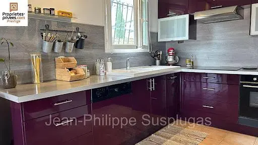 Kitchen; kitchen appliances, wood floor, natural light, modern style
