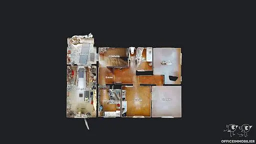 Κουζίνα; συσκευές κουζίνας, ξύλινο πάτωμα, φυσικό φως, μοντέρνο στυλ