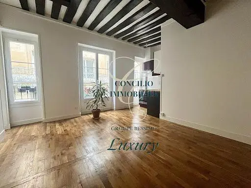 Kitchen; kitchen appliances, wood floor, natural light, modern style