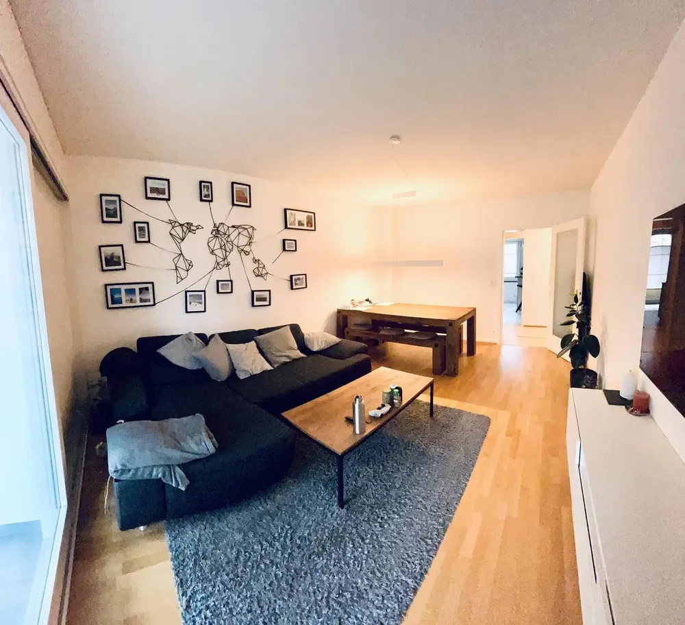 Keuken; keukenapparatuur, houten vloer, natuurlijk licht, moderne stijl