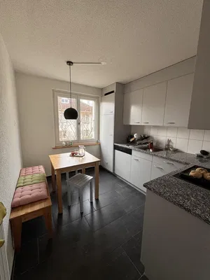 Mutfak; mutfak aletleri, ahşap zemin, doğal ışık, modern stil