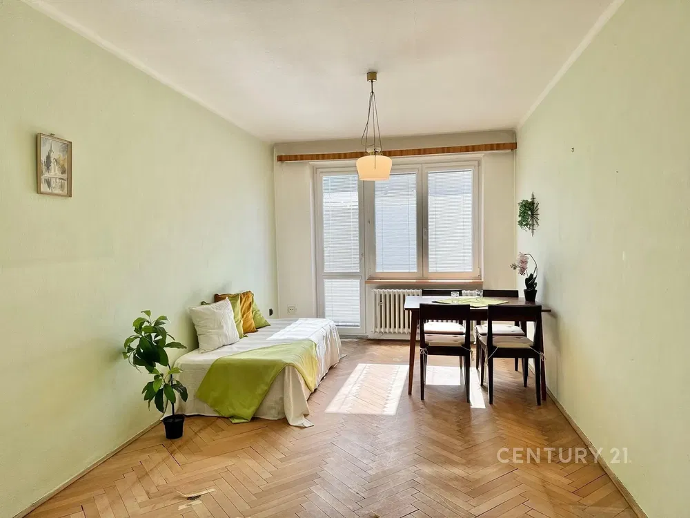 Kitchen; kitchen appliances, wood floor, natural light, modern style