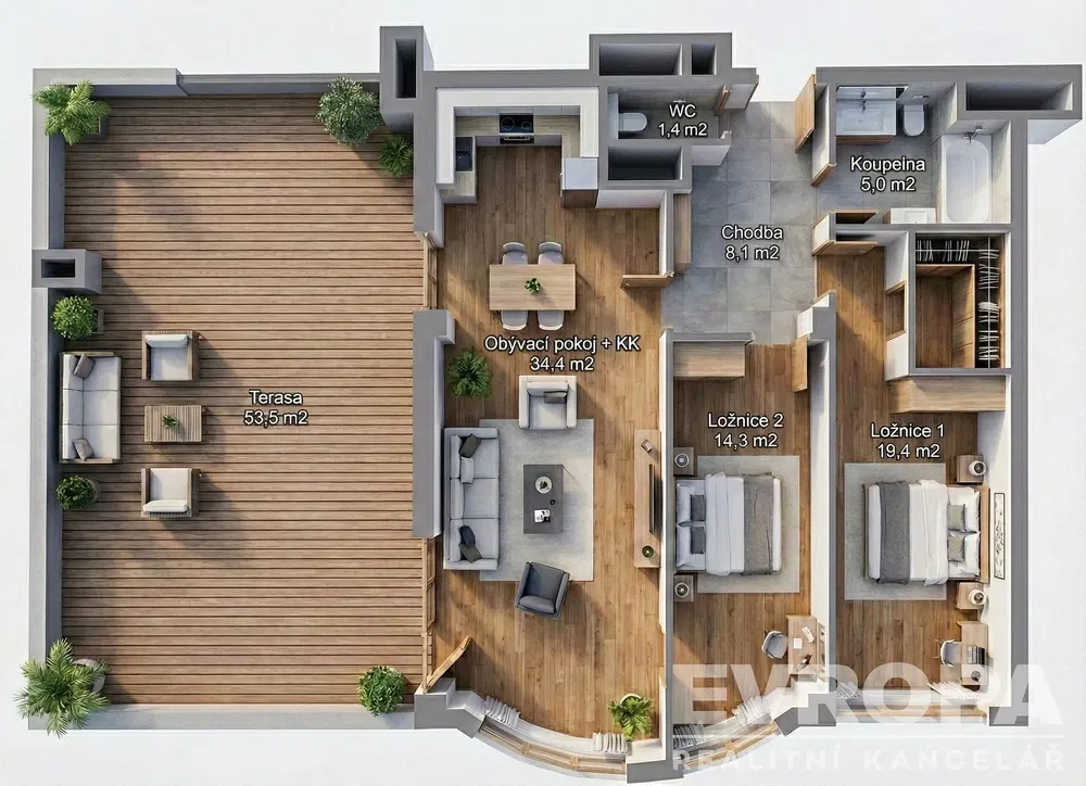 Salon; podłoga drewniana, światło dzienne, styl nowoczesny